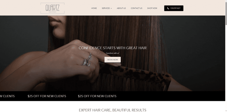 Transforming the Digital Presence of Quartz Hair Salon